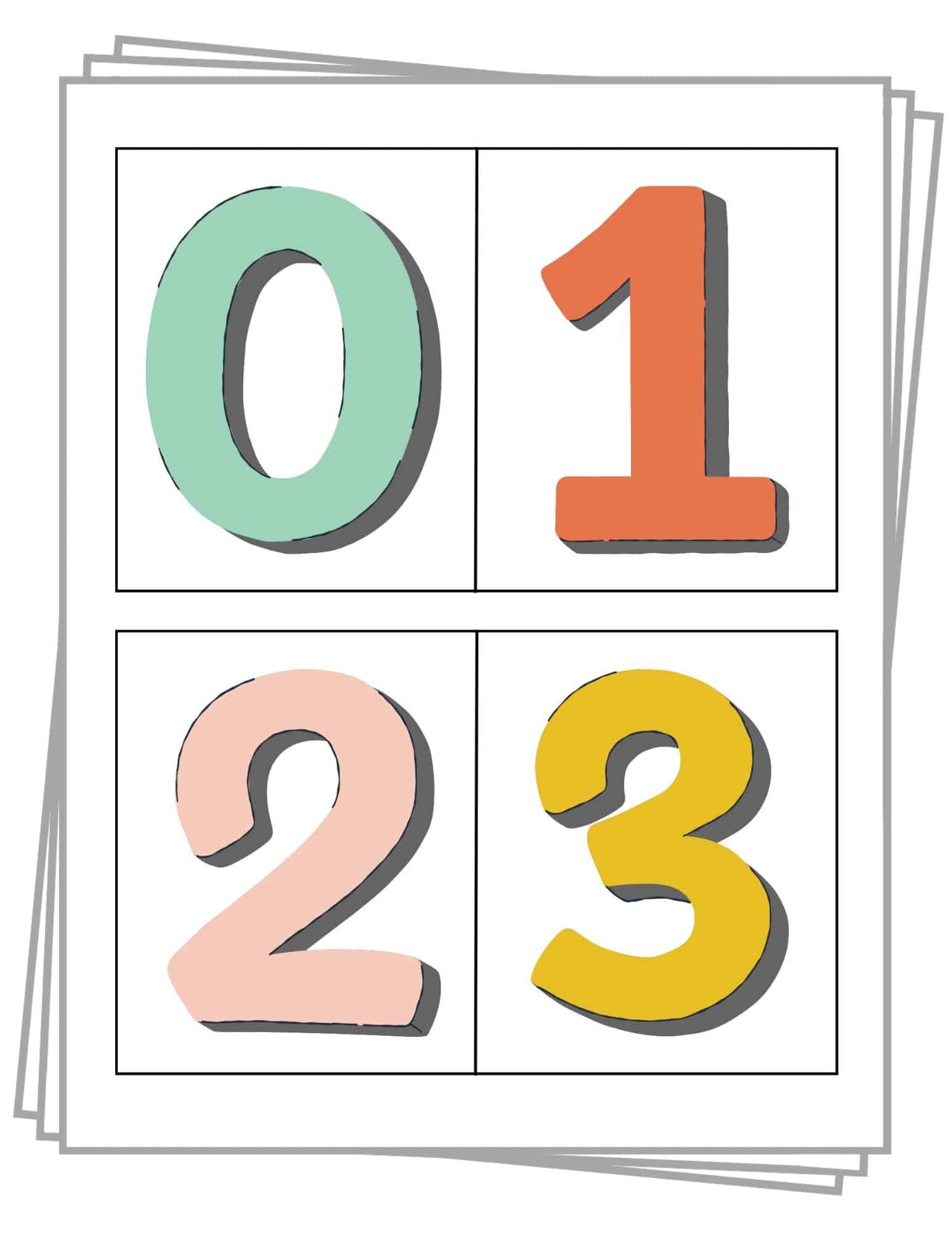 printable number 1