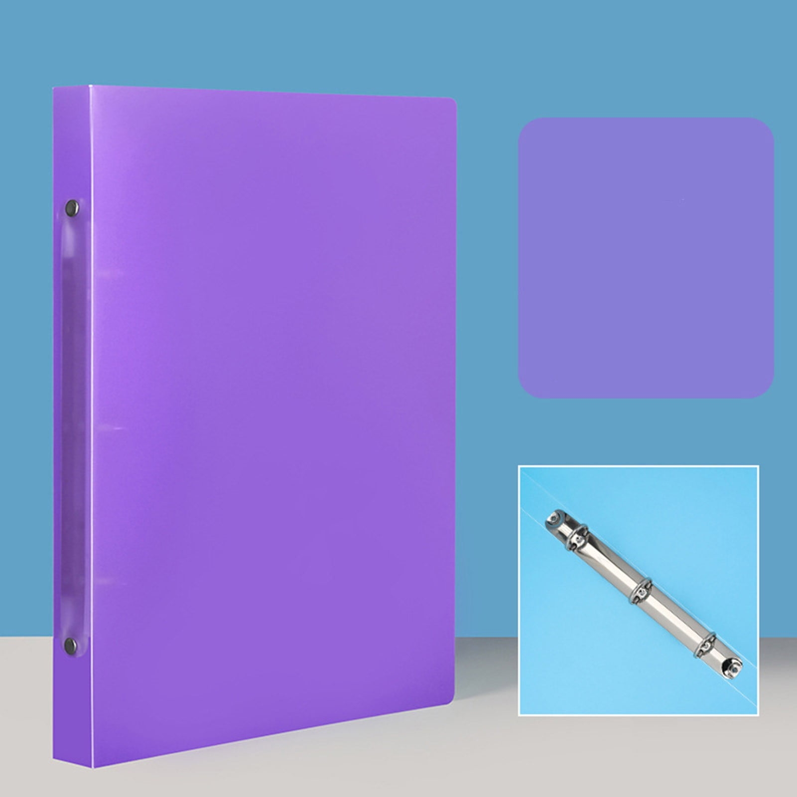 1 Inch Binders 3 Ring Soft 3 Ring Binder Cute 1 Binder Plastic Ring Binder Flexible Binder One Inch Binder Thin Binder Office Supplies Classroom Must Haves 12 2 X 9 1 Inch Purple Walmart