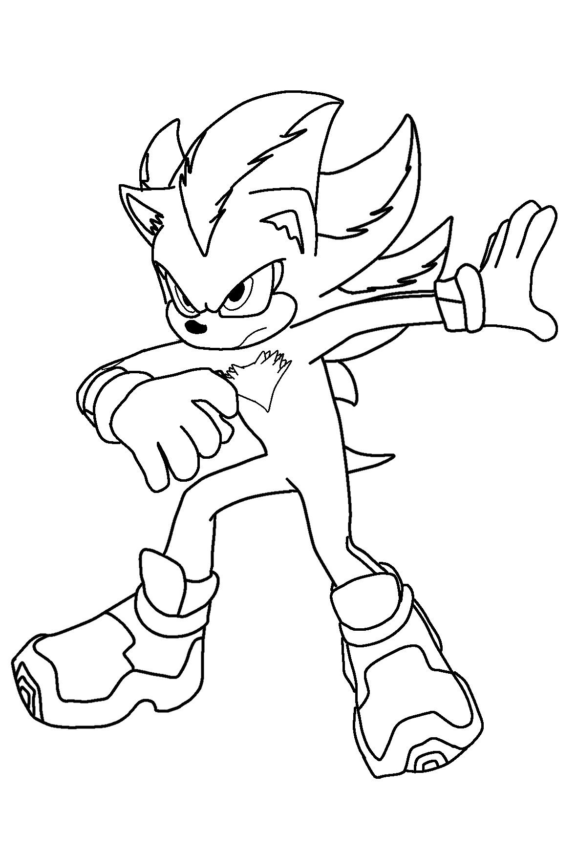 sonic para colorear e imprimir