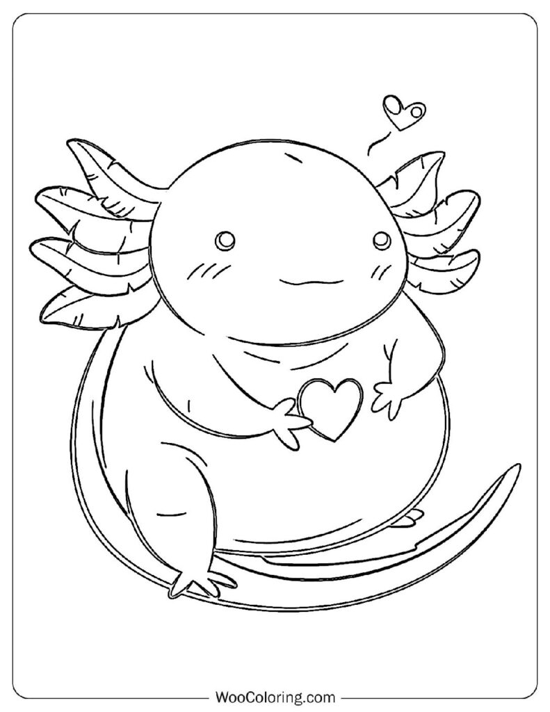 100 Axolotl Coloring Pages Free PDF To Print Woo Coloring