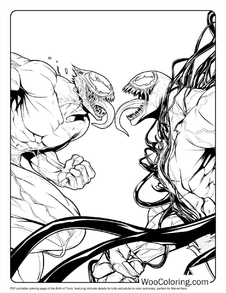 100 Carnage Coloring Pages Free PDF To Print Woo Coloring