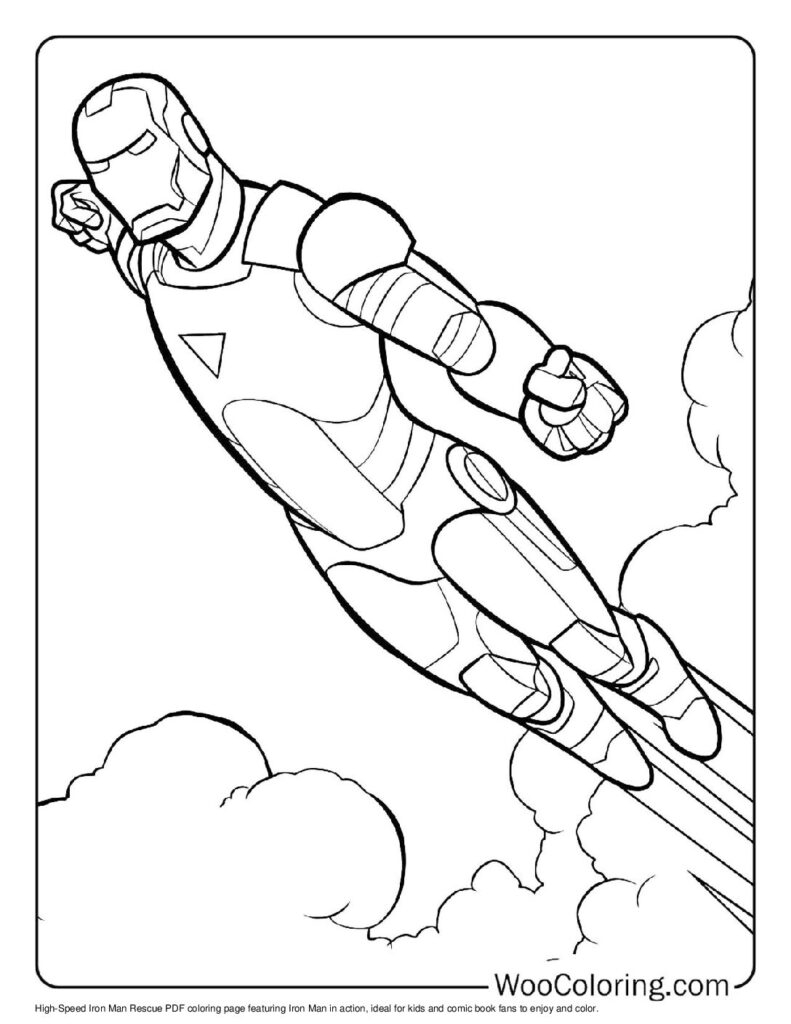iron man images to color