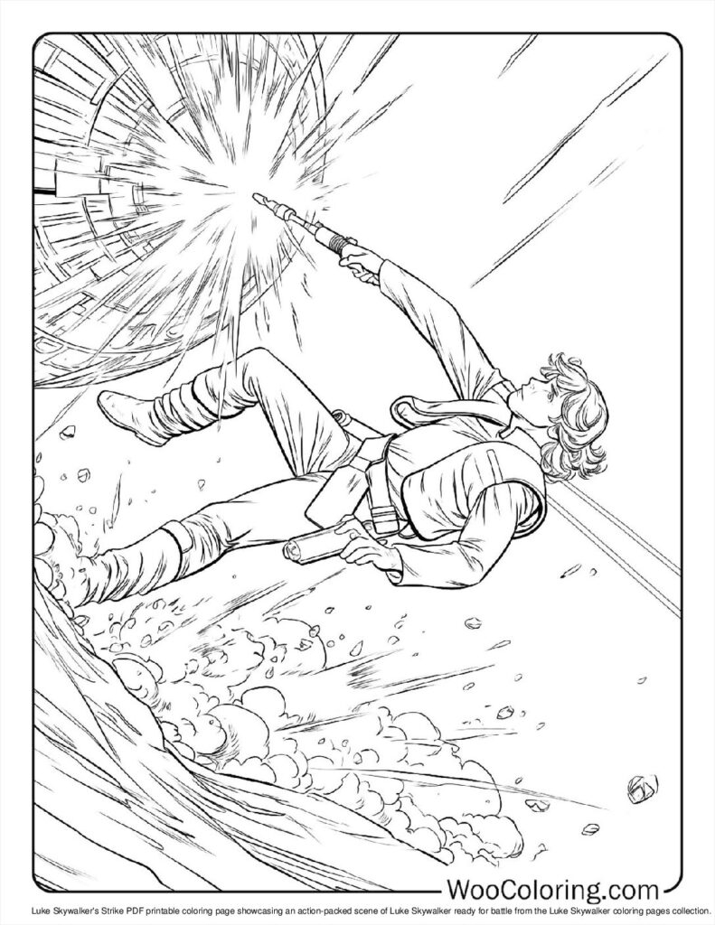 luke skywalker pictures to color
