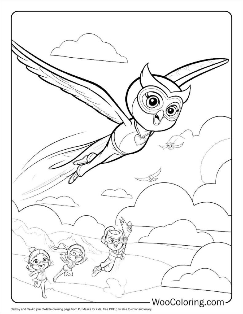 100 PJ Masks Coloring Pages Free PDF To Print Woo Coloring