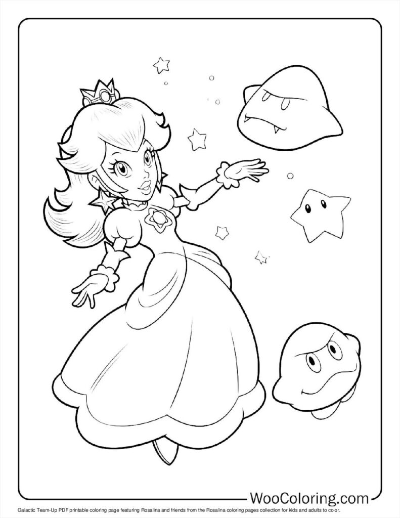 100 Rosalina Coloring Pages Free PDF To Print Woo Coloring
