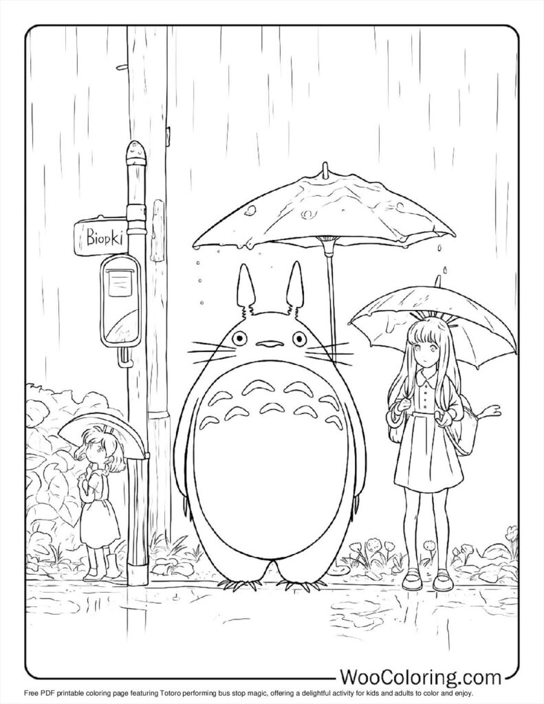 100 Totoro Coloring Pages Free PDF To Print Woo Coloring