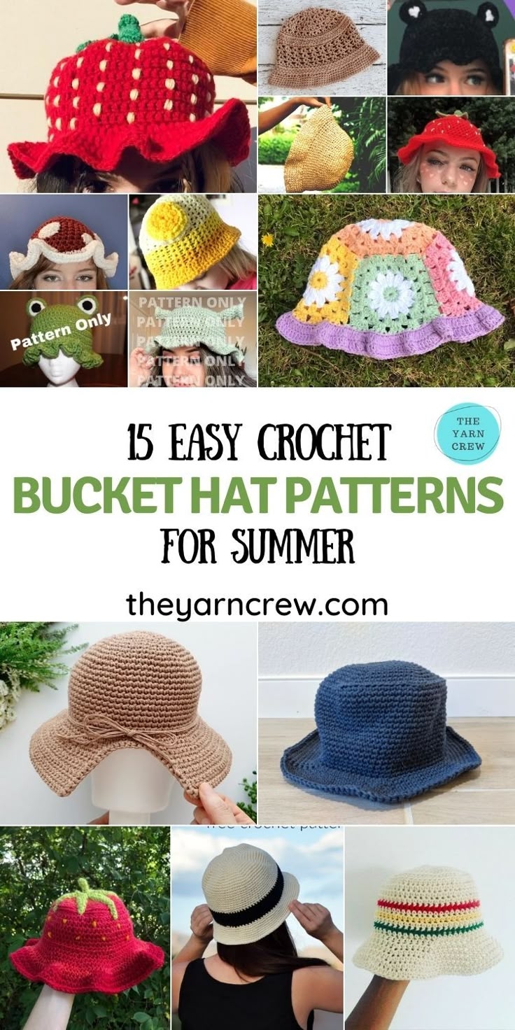 free printable crochet bucket hat pattern