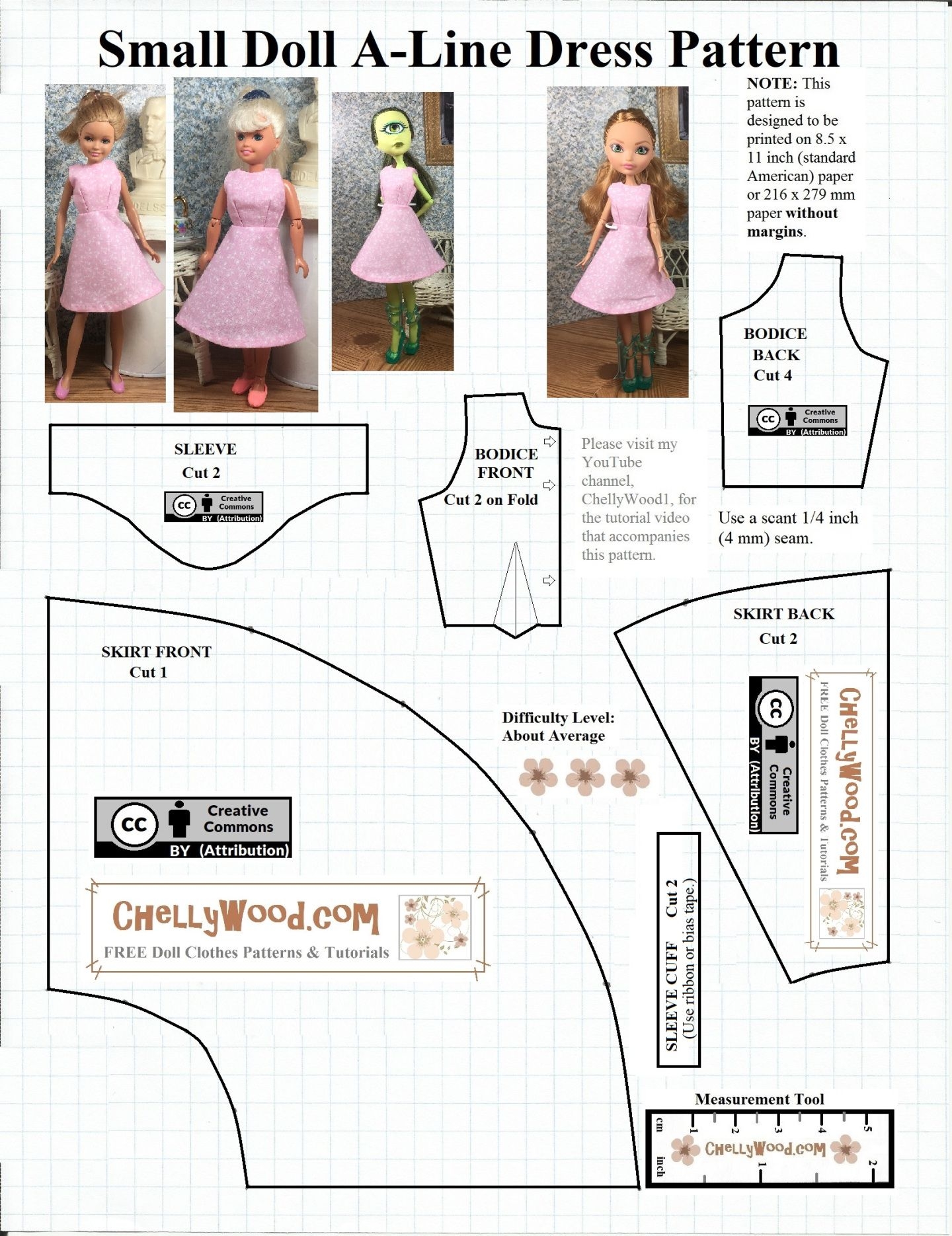 16 La Dee Da Doll Clothes Patterns FREE Printable Ideas Doll Clothes Patterns Free Free Printable Sewing Patterns Printable Sewing Patterns