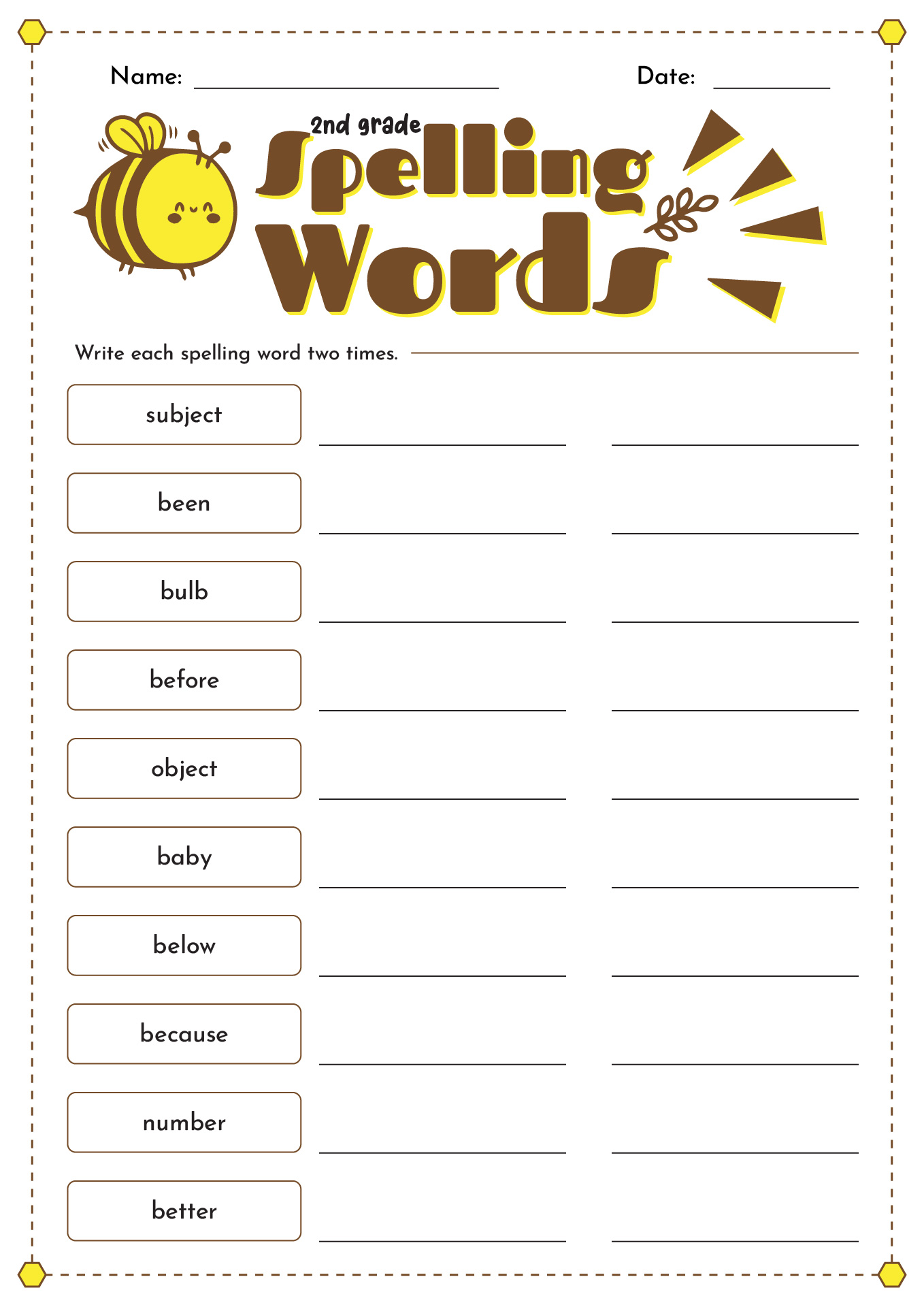17 8th Grade Spelling Worksheets Free PDF At Worksheeto
