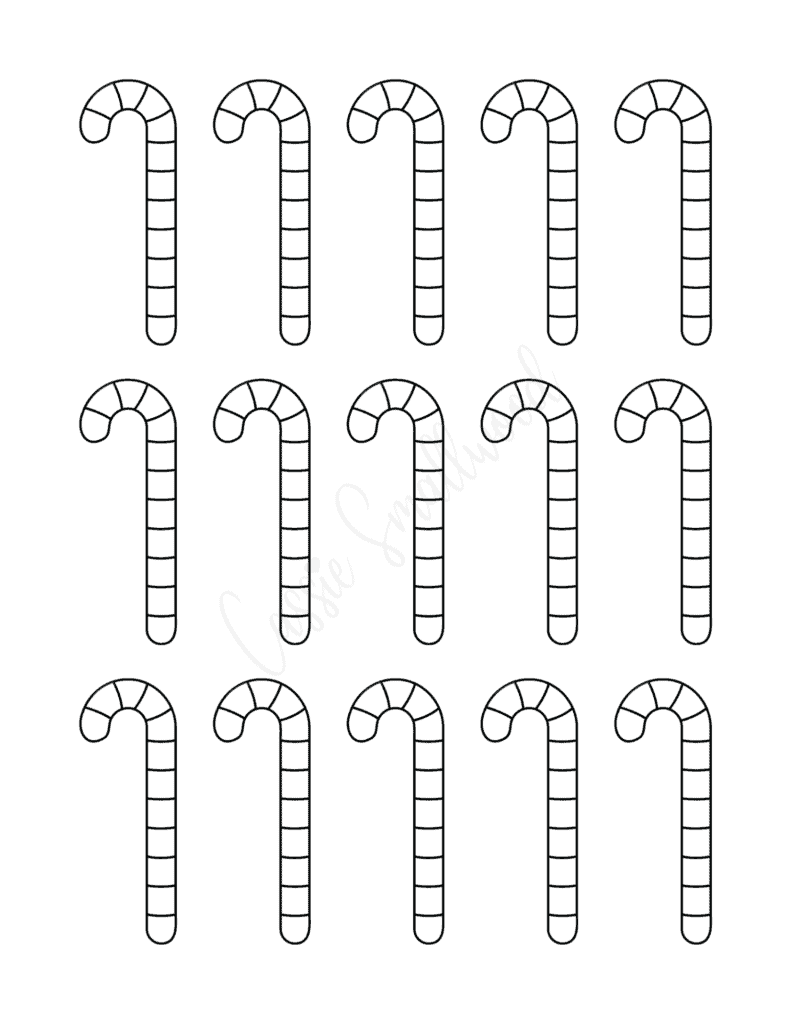 candy cane pattern printable