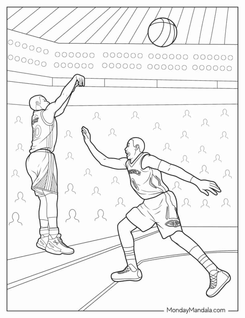 18 Steph Curry Coloring Pages Free PDF Printables 
