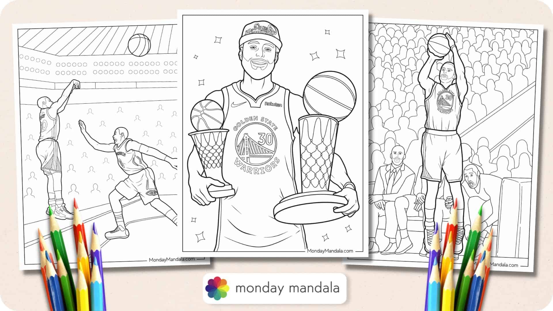 coloring pages of stephen curry