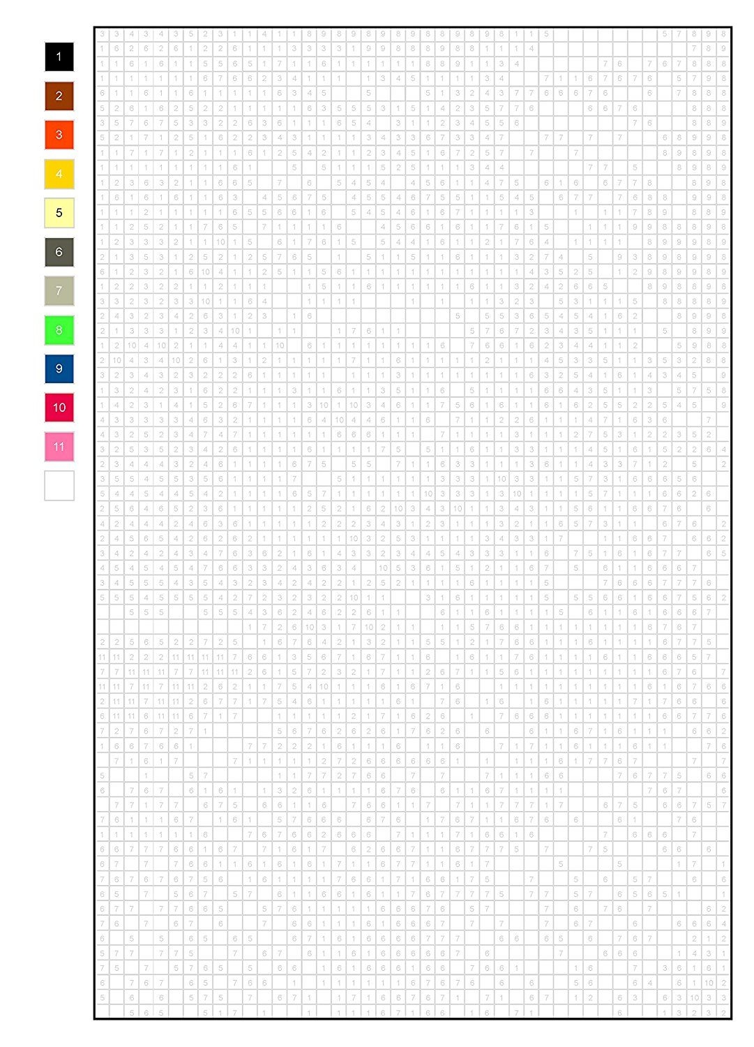 color by number pixel printable