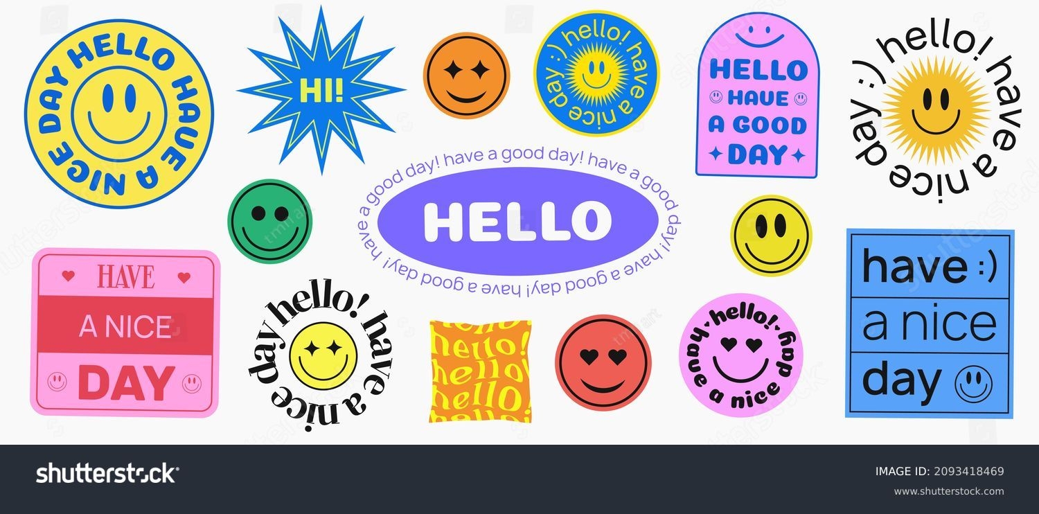 have a great day stickers