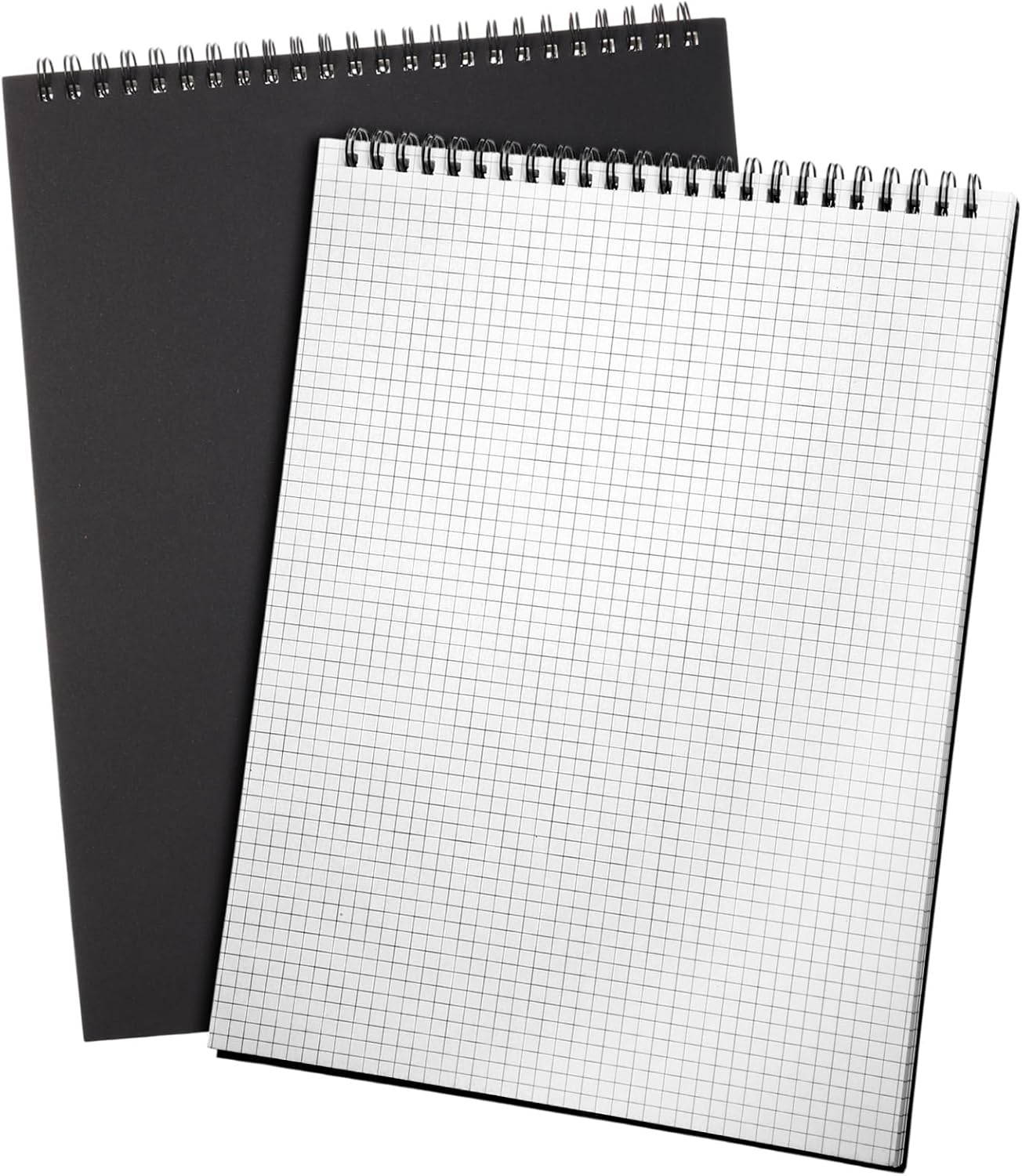 2 Pack Top Spiral Graph Paper Notebooks 8 7 X11 4 Inch A4 Grid Paper Notepad 70 EBay