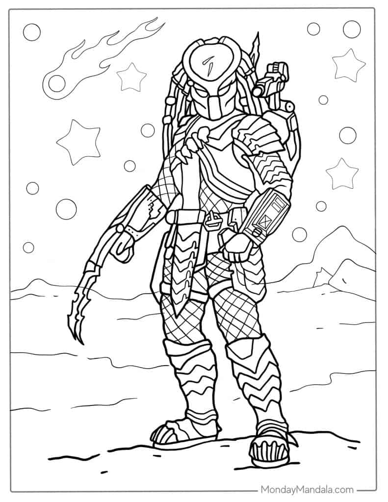 20 Alien Coloring Pages Free PDF Printables 
