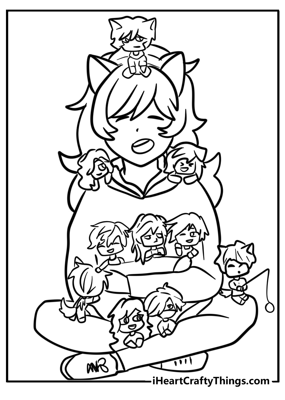 aphmau and aaron coloring pages