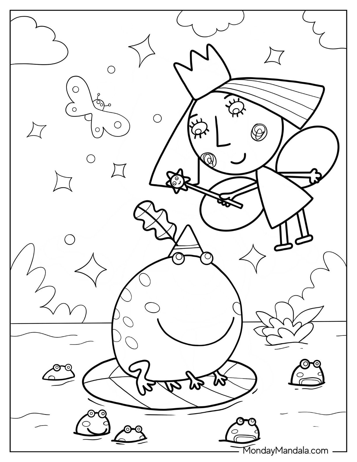 20 Ben And Holly Coloring Pages Free PDF Printables 