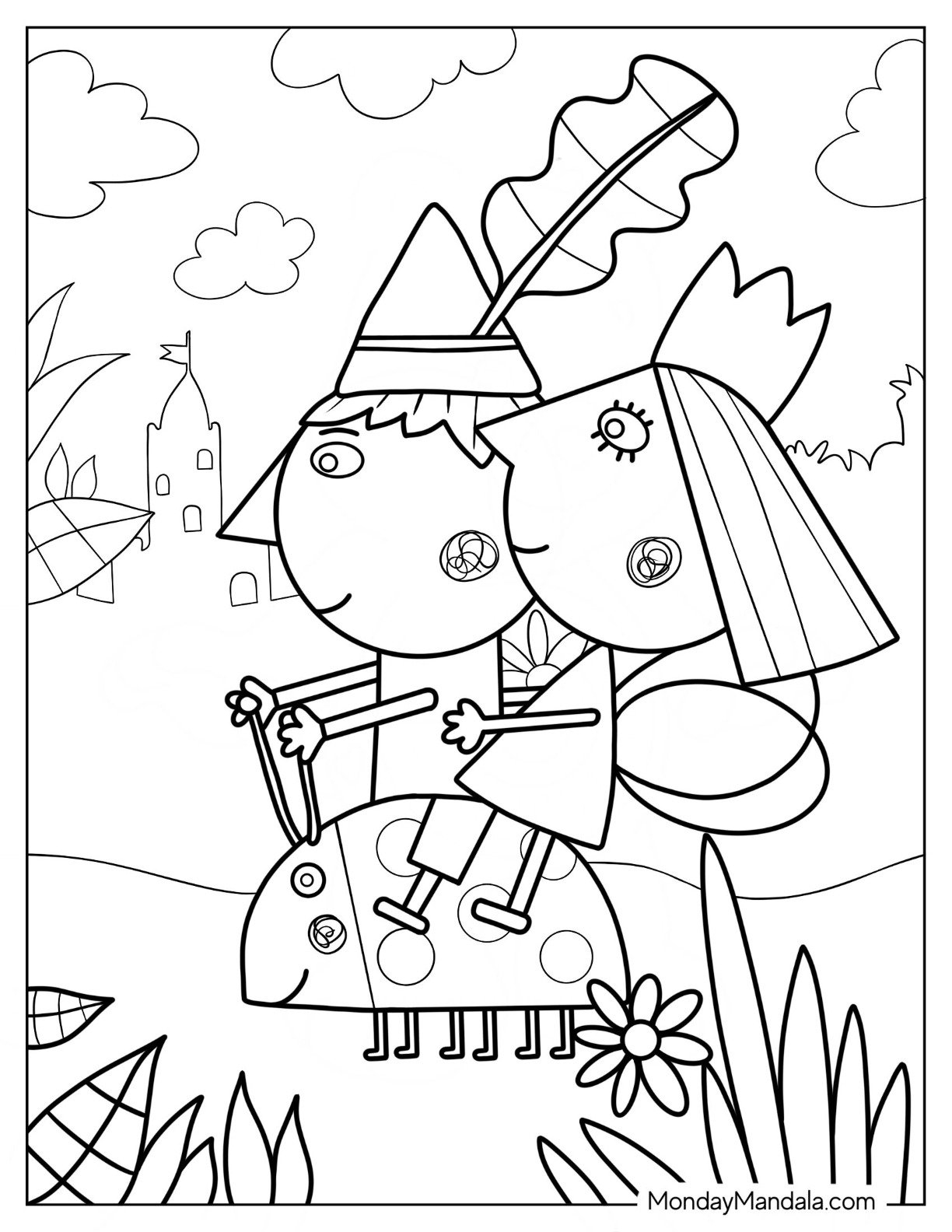 20 Ben And Holly Coloring Pages Free PDF Printables 