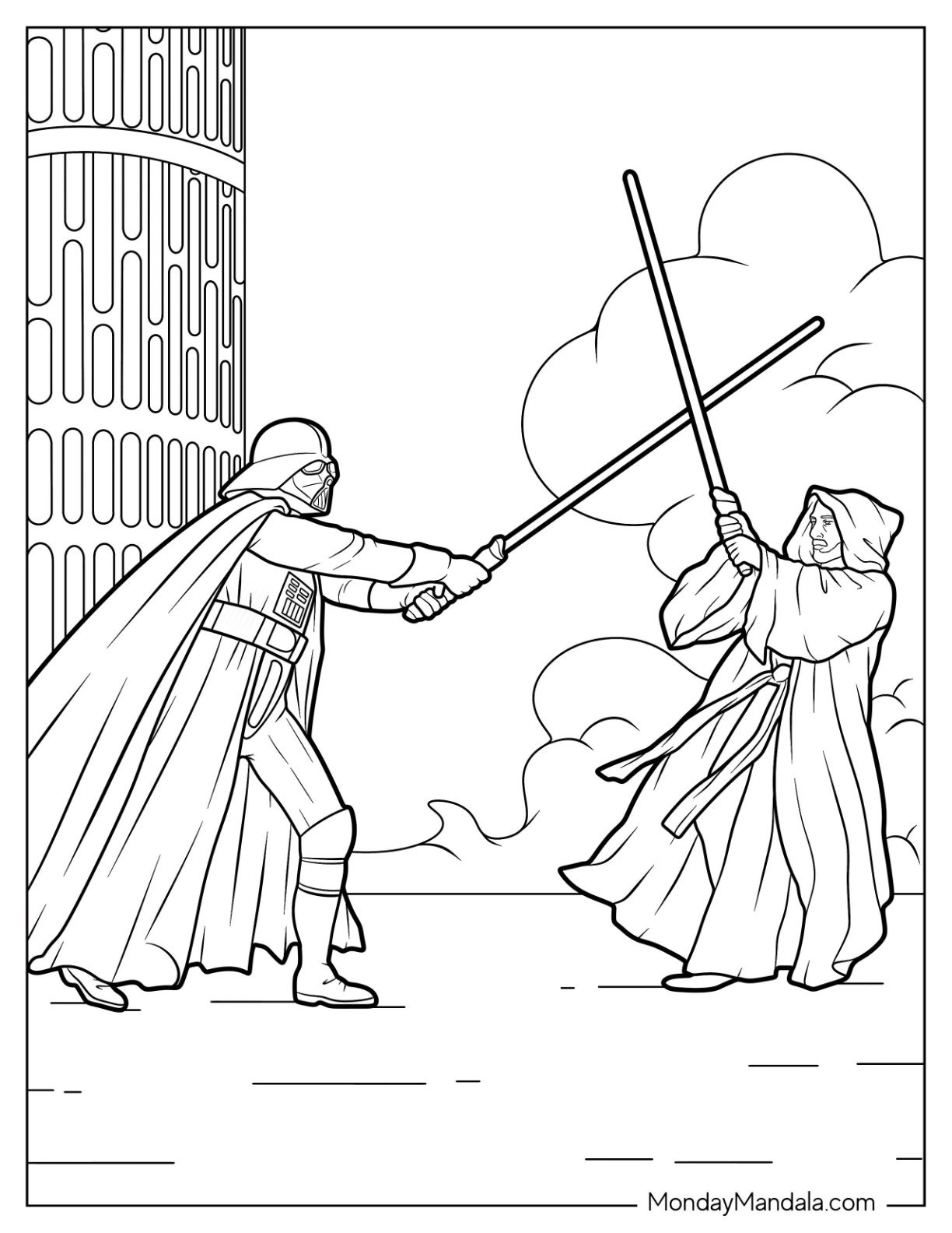 obi wan kenobi coloring page