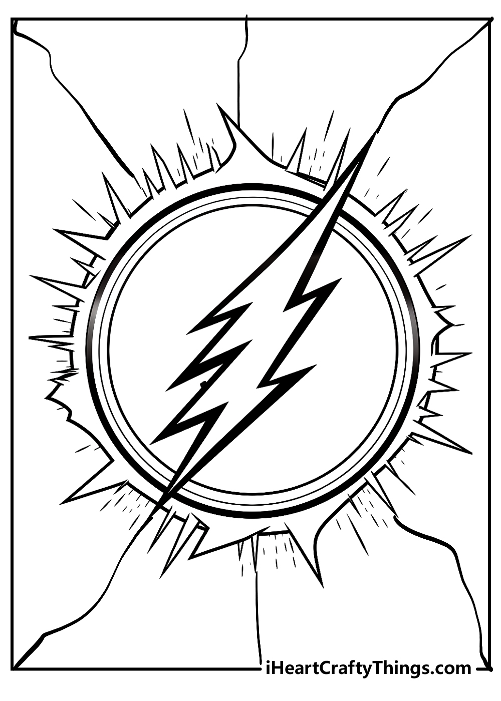 20 Flash Coloring Pages Easy Free Printables 