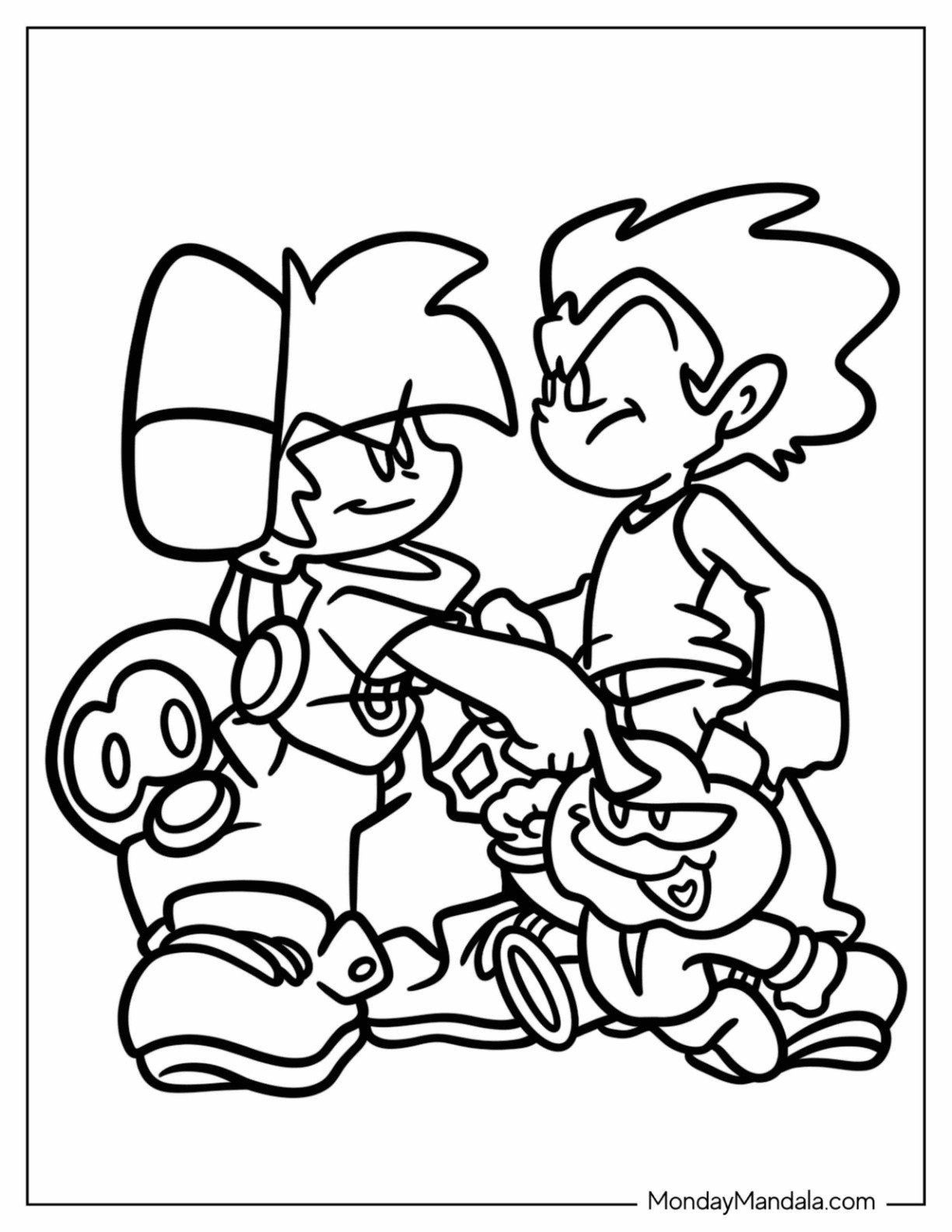 friday night funkin coloring pages