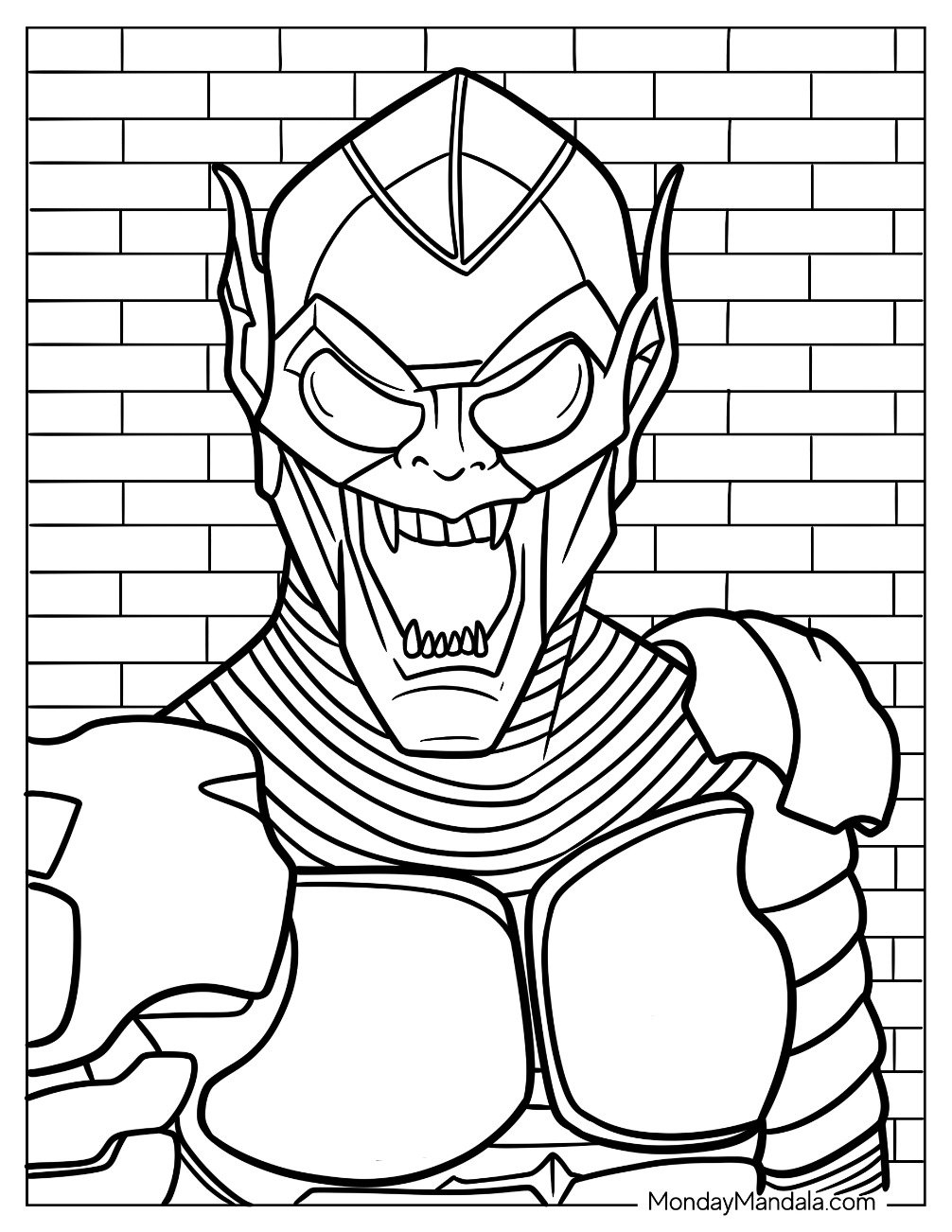 20 Green Goblin Coloring Pages Free PDF Printables 