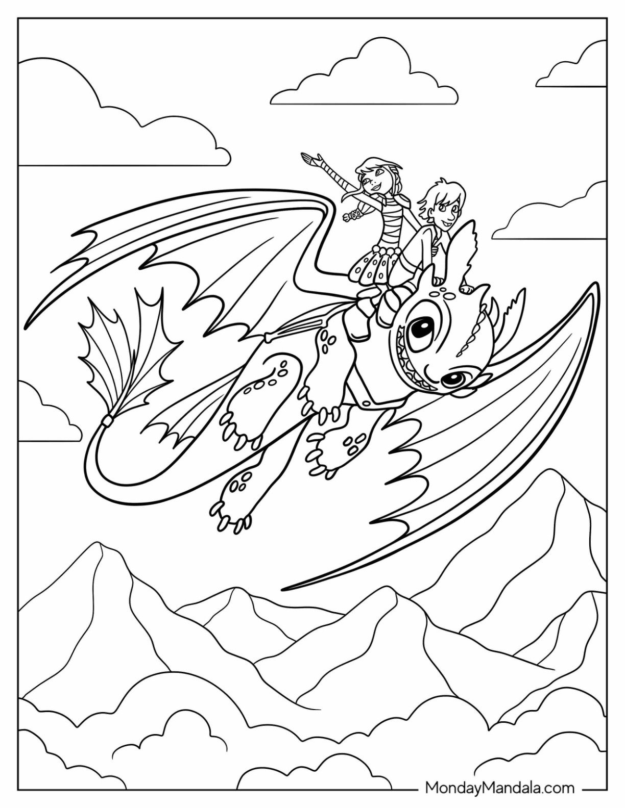 20 How To Train Your Dragon Coloring Pages Free PDFs 