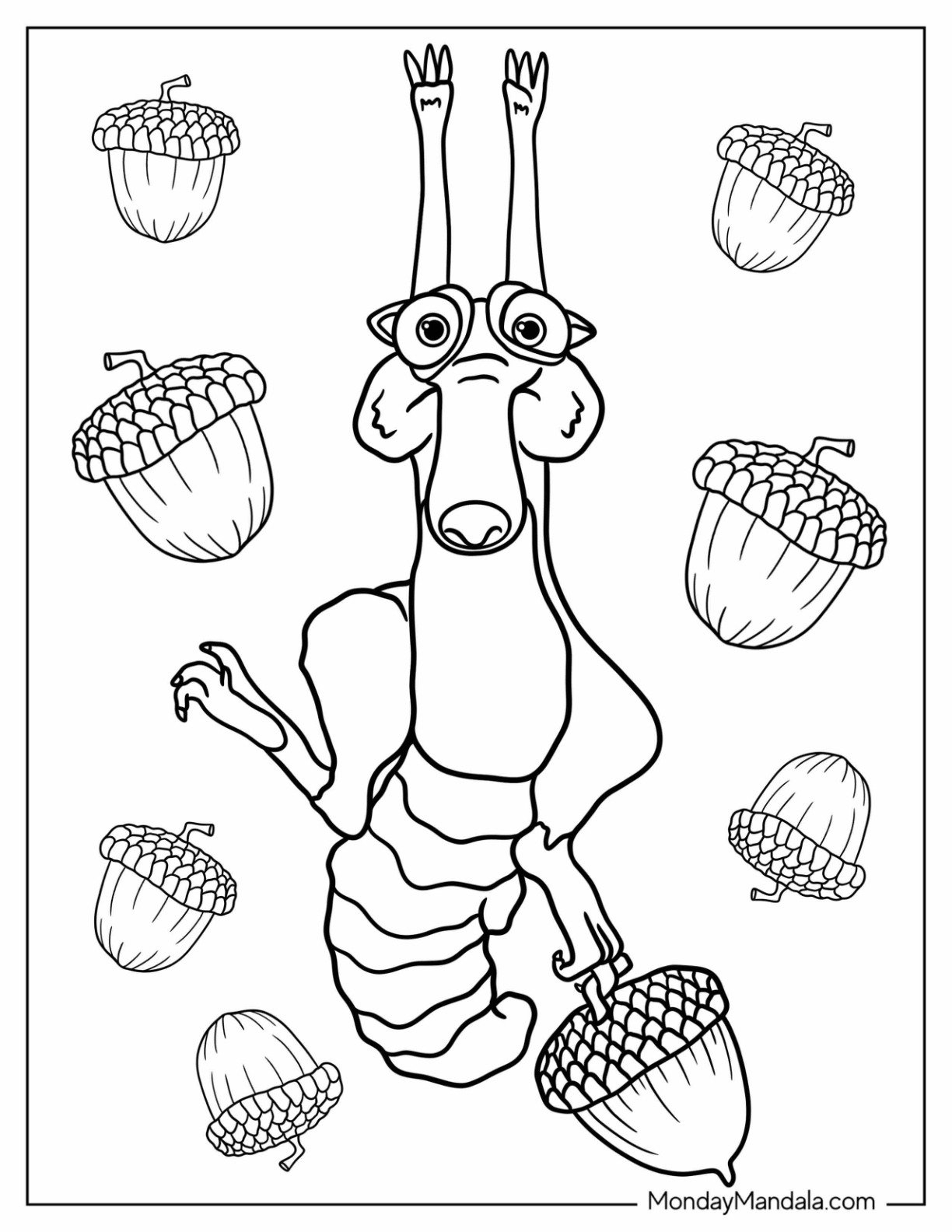 20 Ice Age Coloring Pages Free PDF Printables 