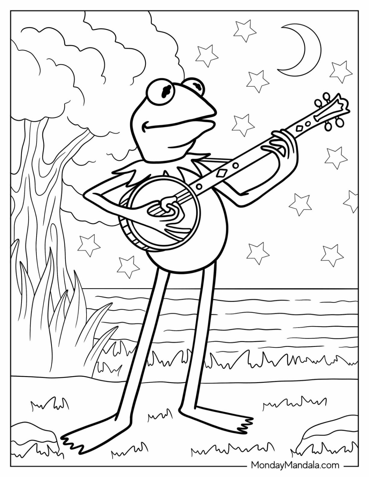 kermit the frog coloring pages