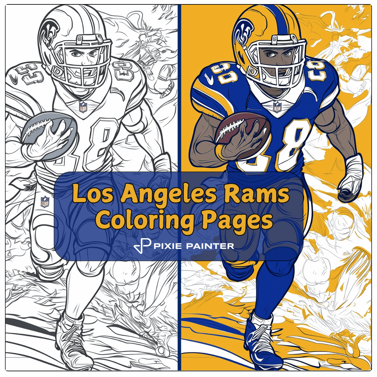 20 Los Angeles Rams Coloring Pages Free PDFs Pixie Painter