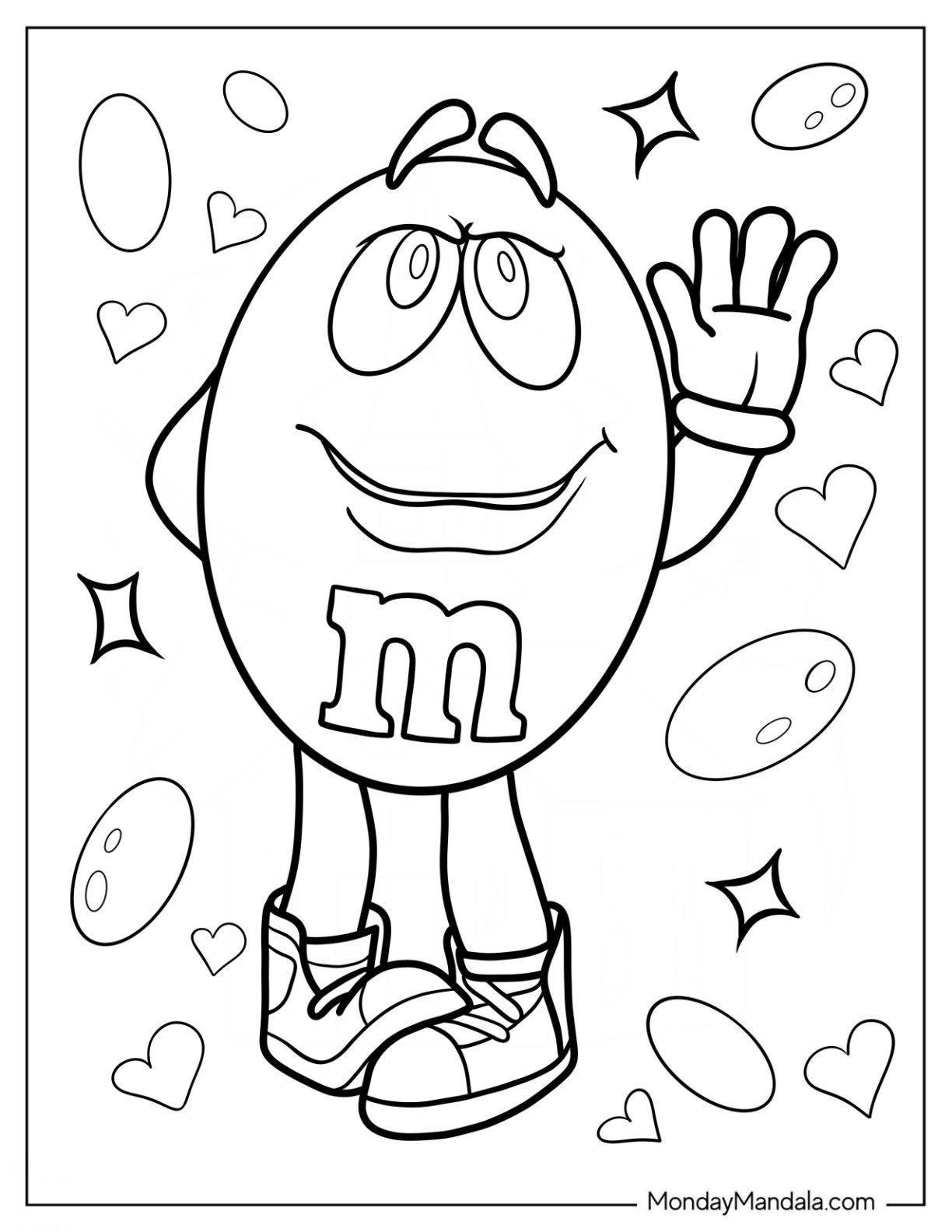 20 M M s Coloring Pages Free PDF Printables 