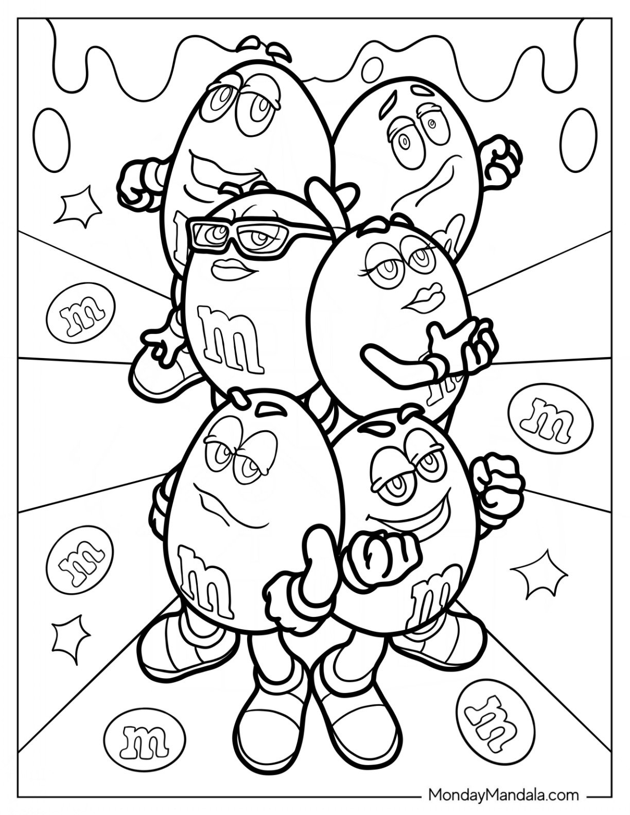 20 M M s Coloring Pages Free PDF Printables 