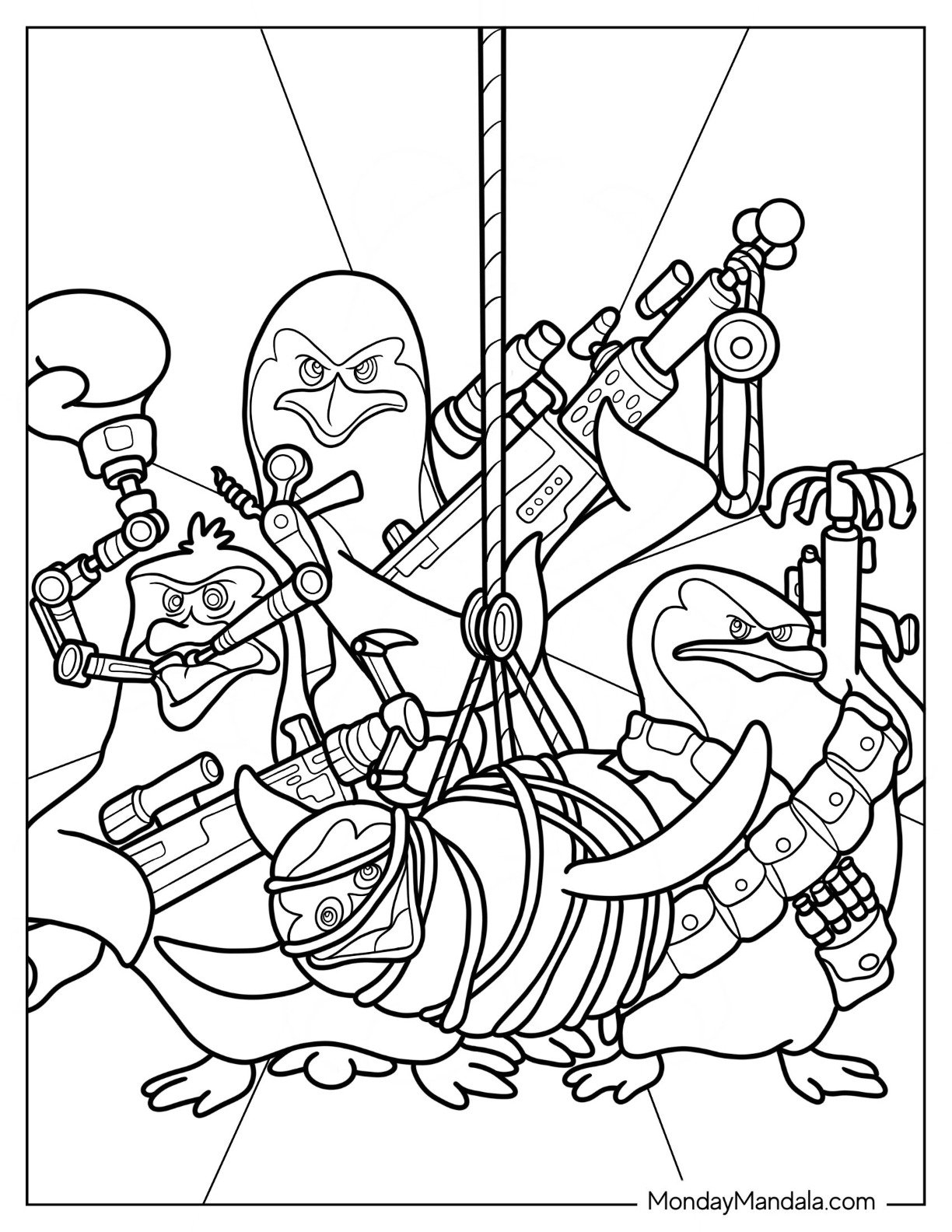 20 Madagascar Coloring Pages Free PDF Printables 