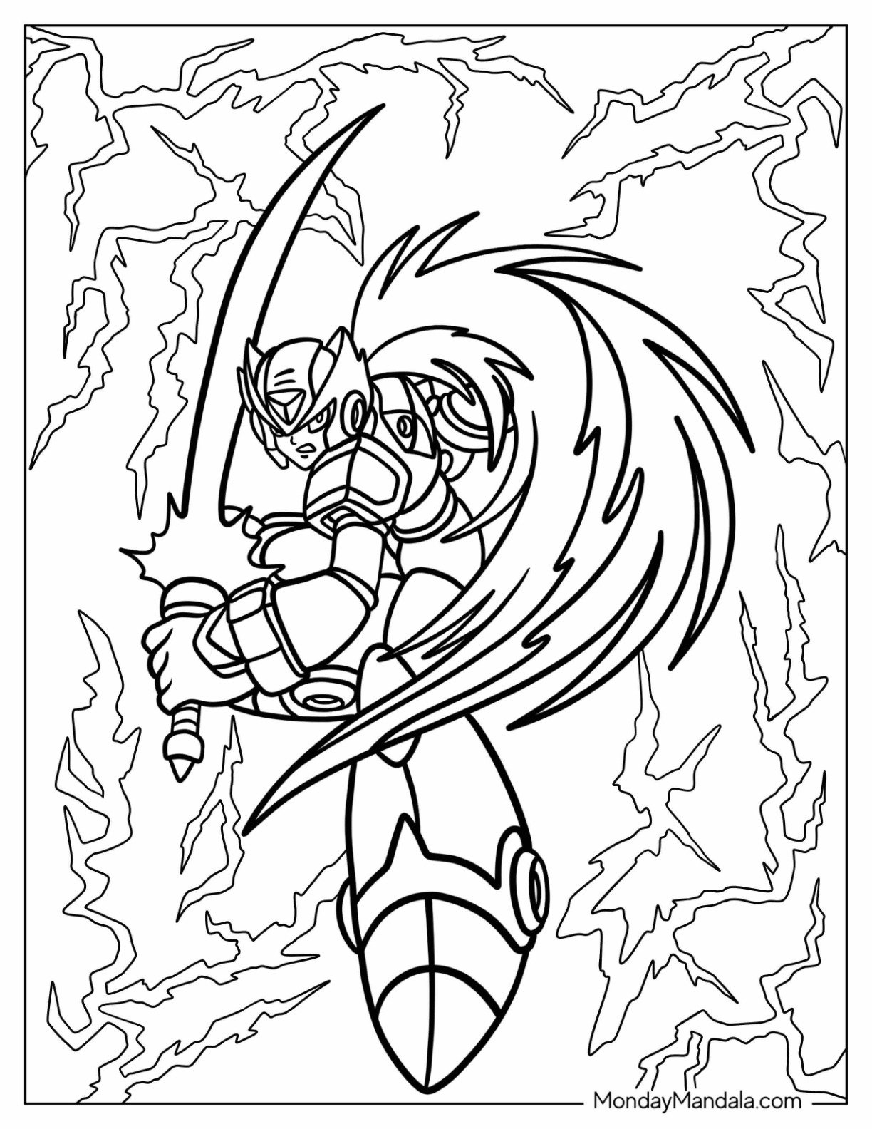 mega man coloring pages