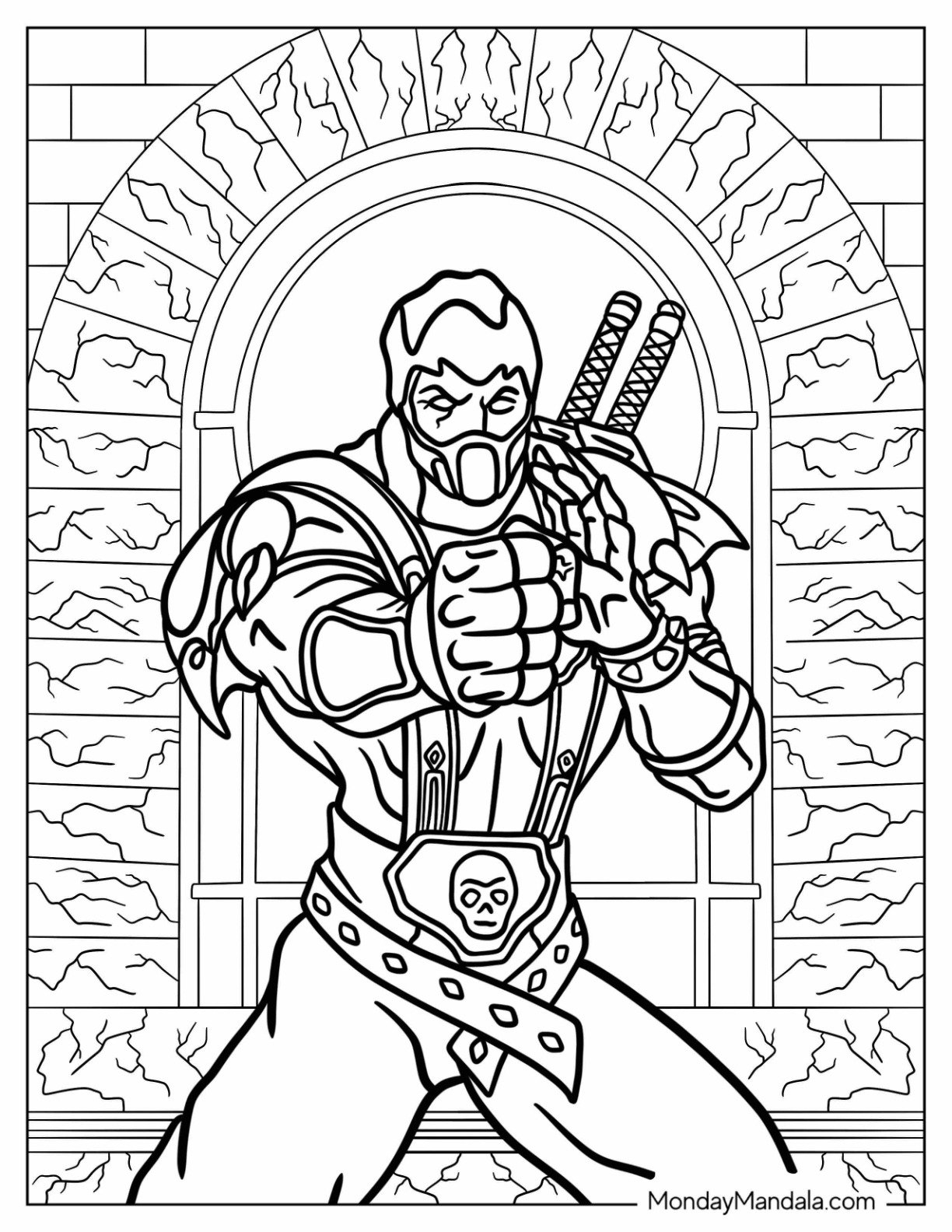 20 Mortal Kombat Coloring Pages Free PDF Printables 
