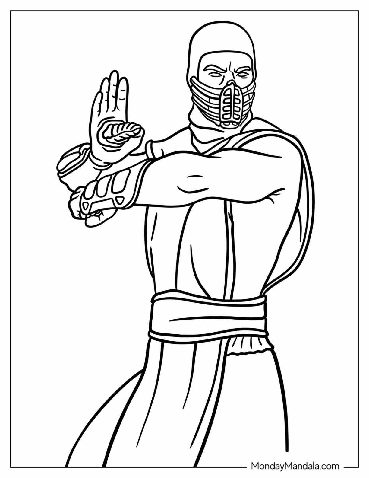 20 Mortal Kombat Coloring Pages Free PDF Printables 