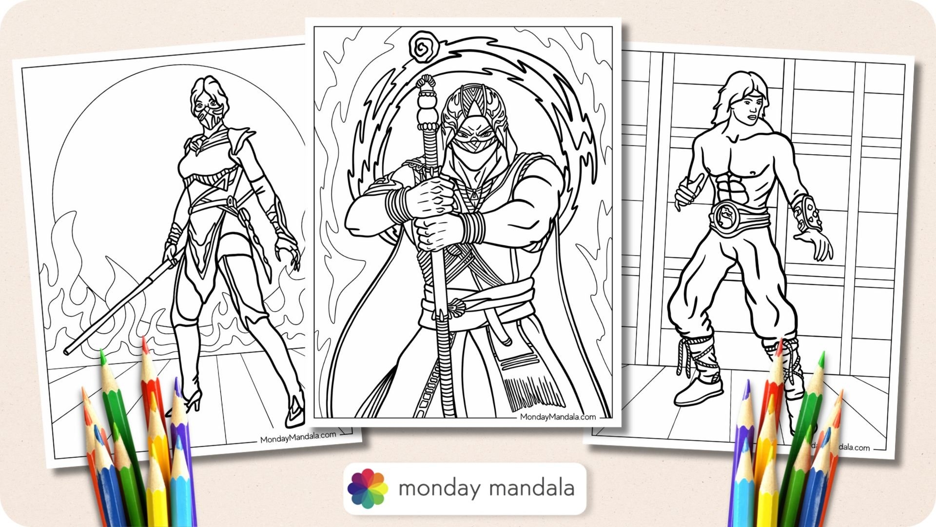 20 Mortal Kombat Coloring Pages Free PDF Printables 