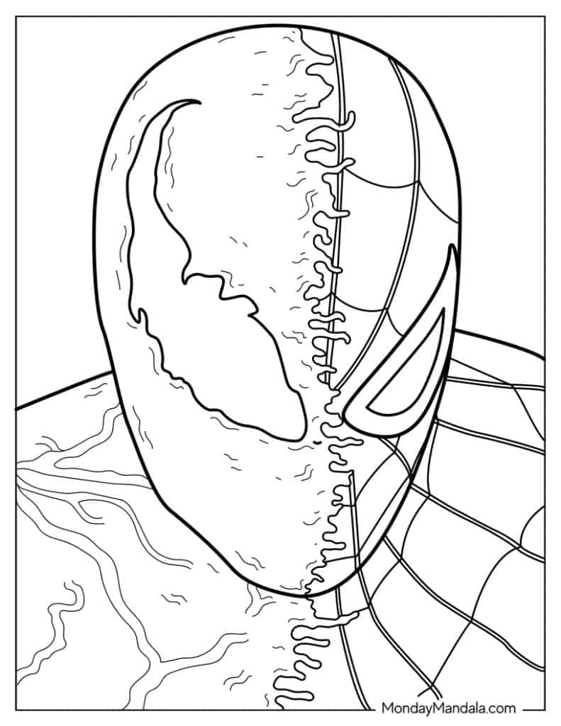 20 Venom Coloring Pages Free PDF Printables 