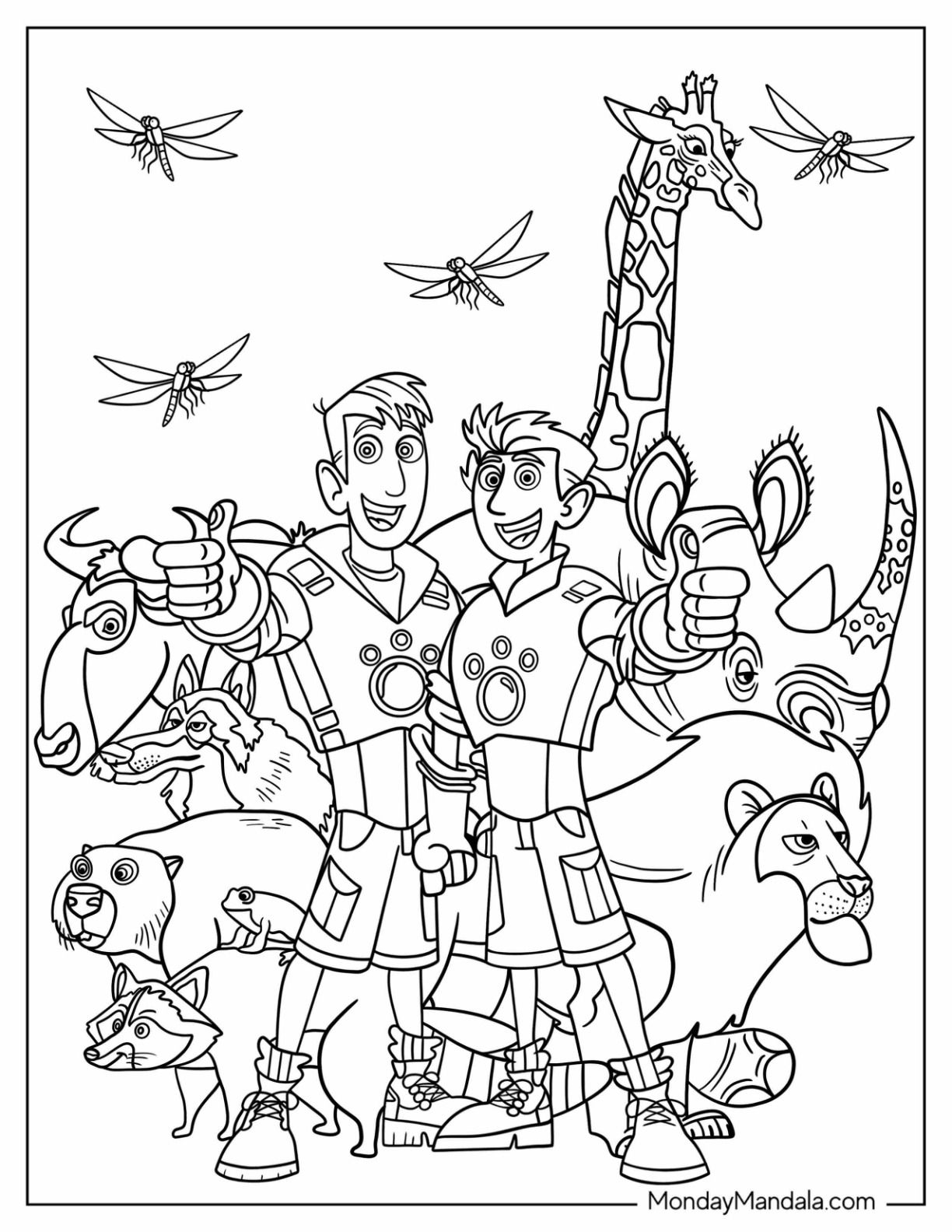 20 Wild Kratts Coloring Pages Free PDF Printables Ideas Wild Kratts Coloring Pages Cute Coloring Pages