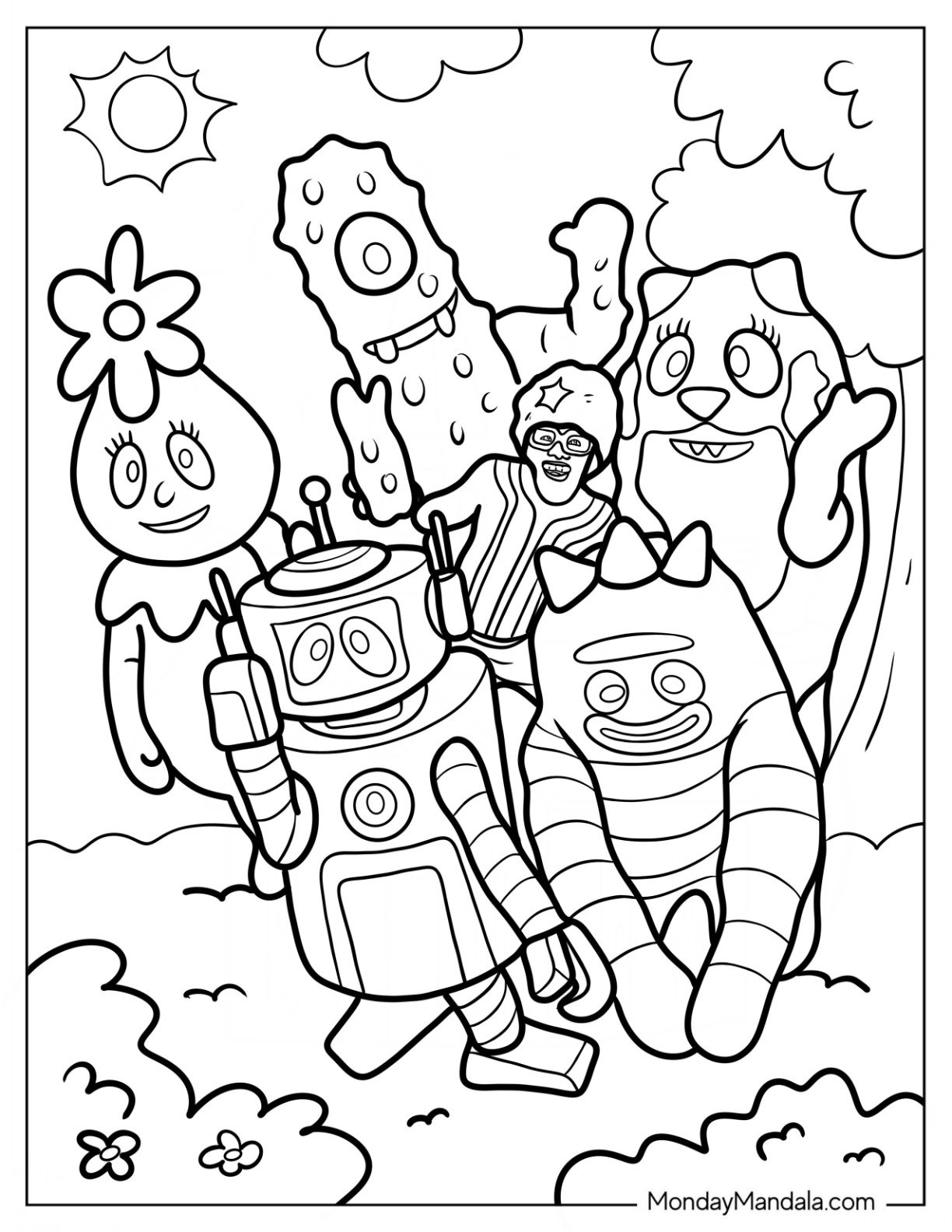 20 Yo Gabba Gabba Coloring Pages Free Printables 