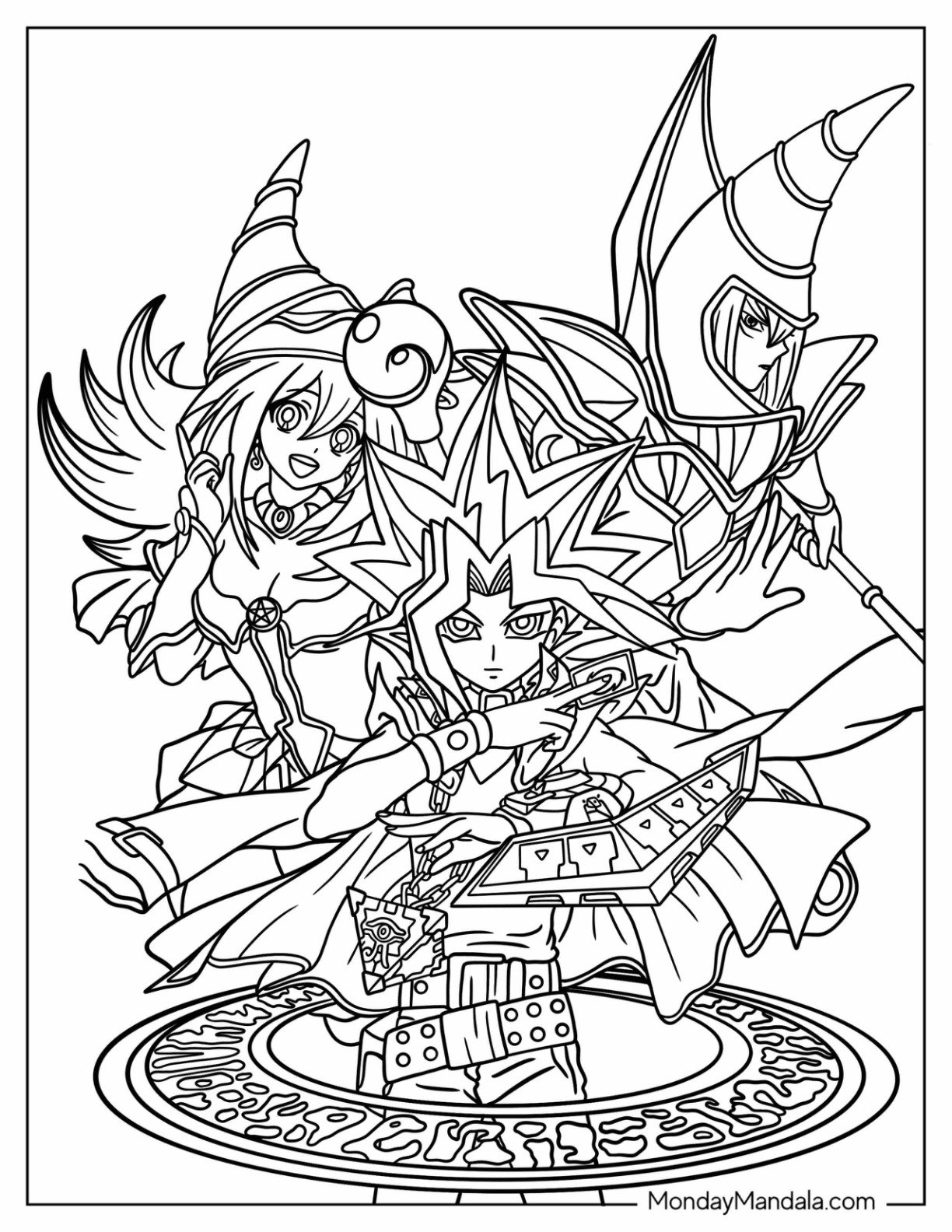 20 Yu Gi Oh Coloring Pages Free PDF Printables 