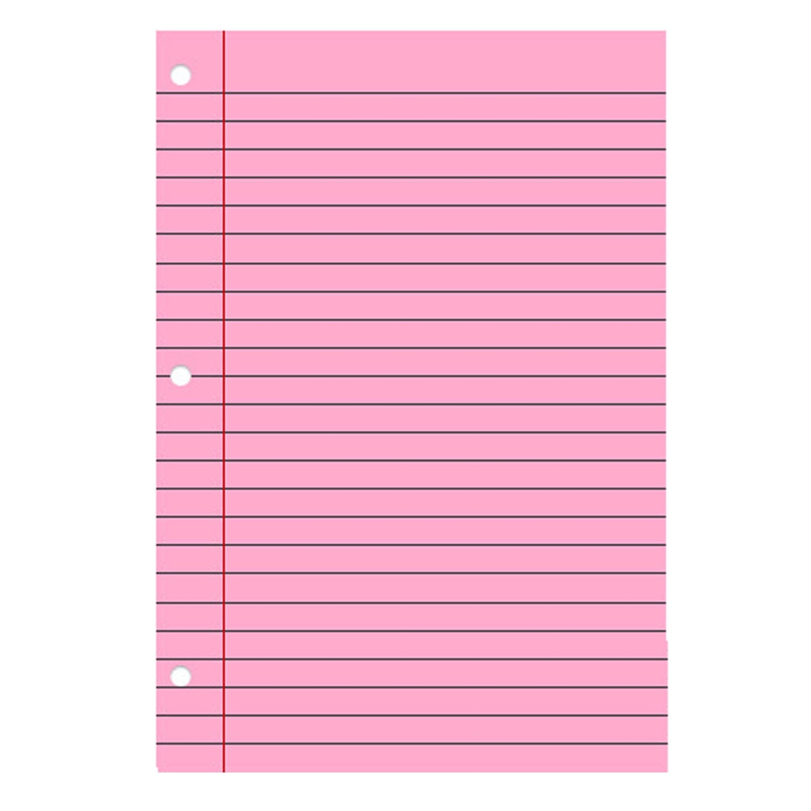 lined sheet of paper