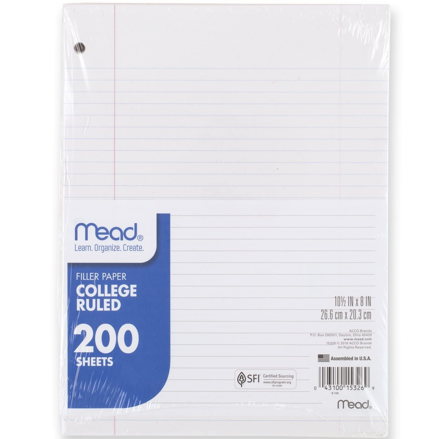 lined loose leaf paper