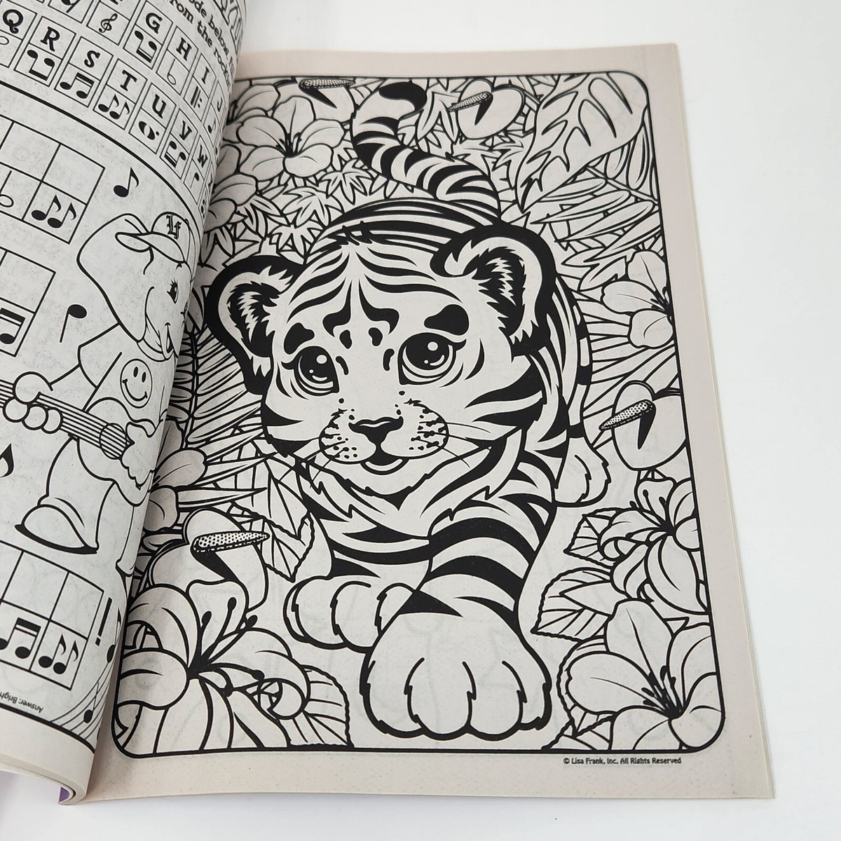 2015 LISA FRANK COLOR ACTIVITY COLORING BOOK PHOTO FRAME ON THE BACK EBay