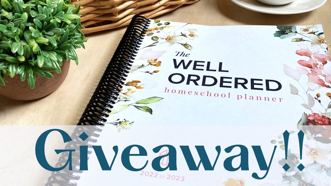 the well ordered homeschool planner