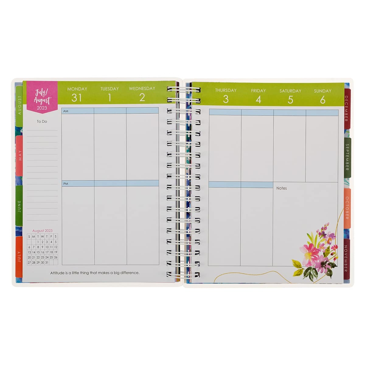 2023 The Best Is Yet To Come Wirebound 18 month Planner With Elastic Closure With Love