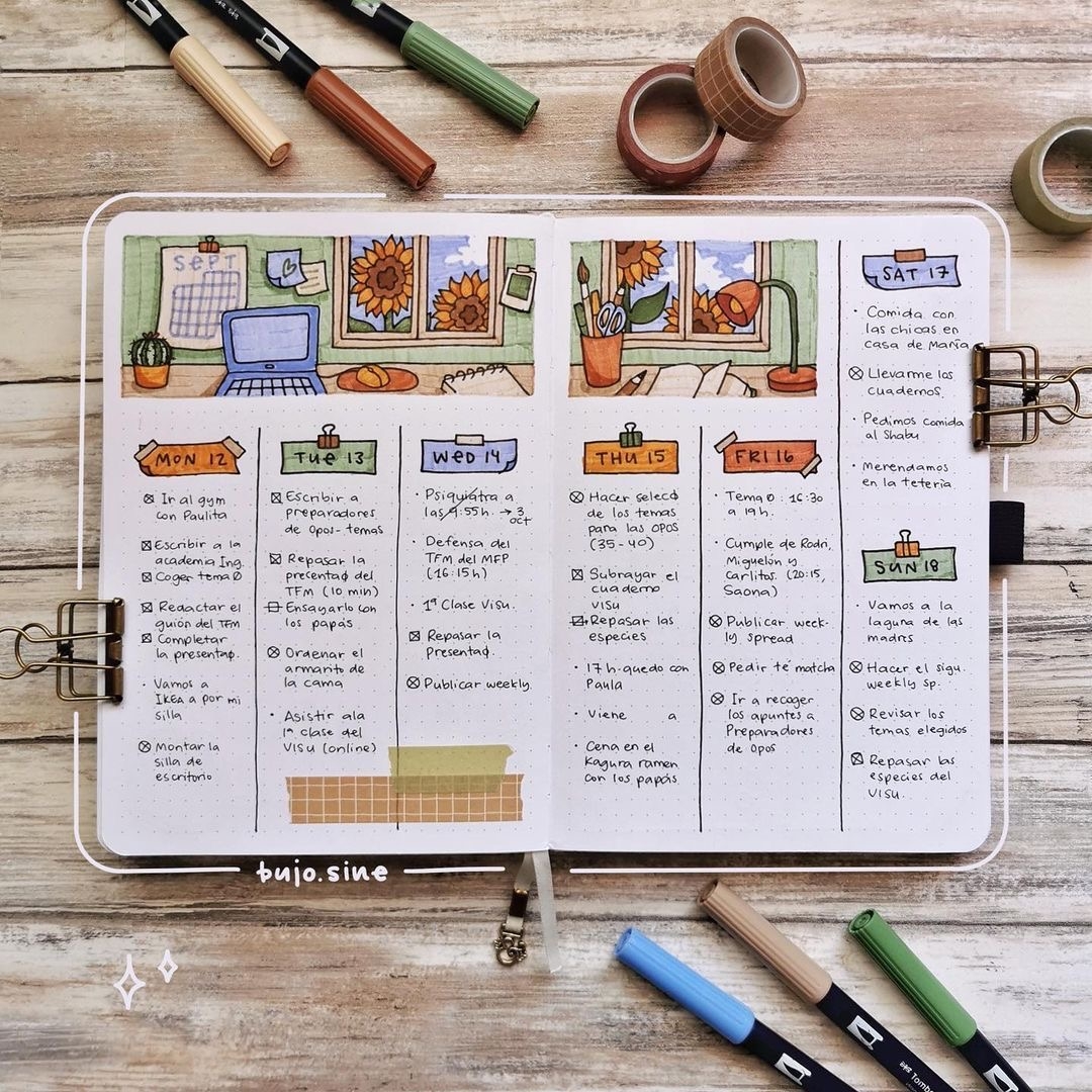 2024 Bullet Journal Weekly Spread Ideas Sheena Of The Journal