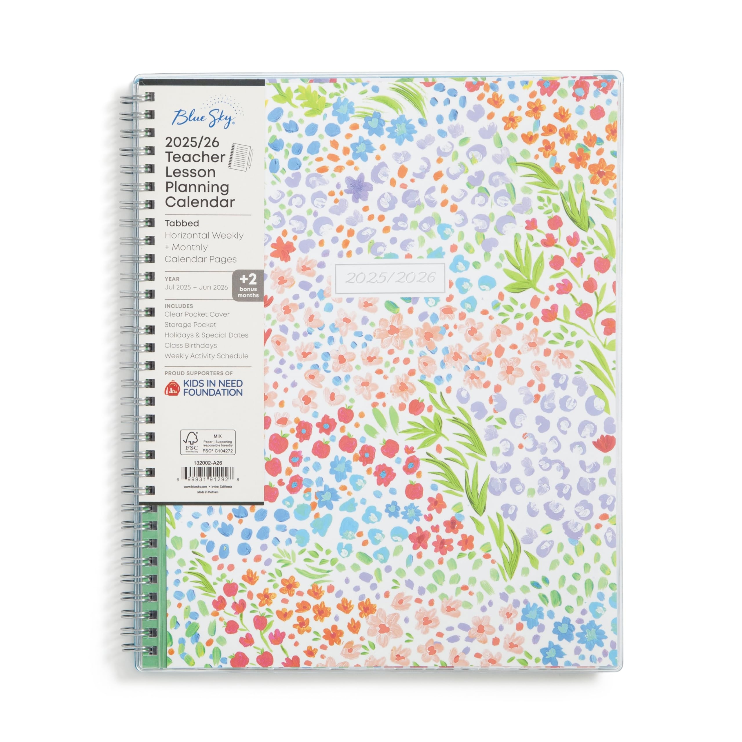 2025 2026 Academic Year Planner 2025 2026 Blue Sky Weekly Monthly Academic Planner 8 1 2 X 11 Analeis July 2025 To June 2026 130606 8 5x11 Flexible Cover Wirebound Calendar