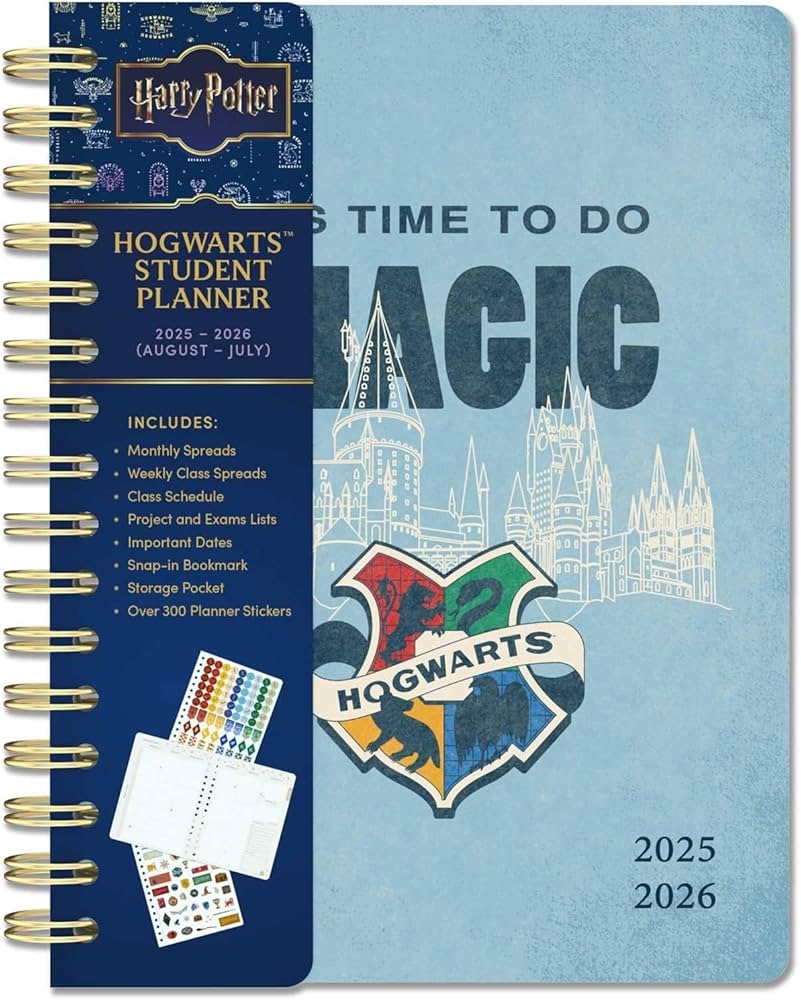 2025 2026 Harry Potter Hogwarts Student Planner August July 6 5 X 8 25 Insight Editions 9798886639360 Amazon Books